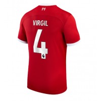 Koszulka piłkarska Liverpool Virgil van Dijk #4 Strój Domowy 2023-24 tanio Krótki Rękaw